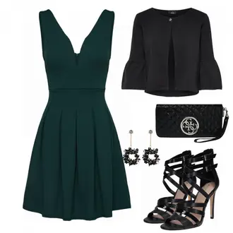 Party Outfits mit Kleid Große Größe Wal g. "Dana"
