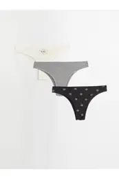 3-Pack of Printed Brazilian Briefs