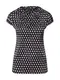 COMMA Bluse kobaltblau / weiß