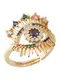 We Are Flowergirls Ring Sparkling Rainbow Eye mischfarben / gold