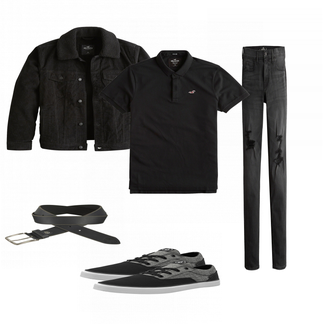 Outfit mit Grau Sneaker Volcom "Hollister"
