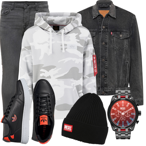 DunkelGrau/HellGrau/Grau Jeans Low Waist Jean/Winterjacke/Push up Jeans/ThermoJeans/Jeans mit Schlitz/Low Rise Jean/Slim Fit Jeans/Leder Schuhe/Lederjacke Only & Sons kombinieren