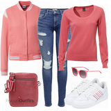 Rosa Hoodies und Sweatshirts kombinieren image