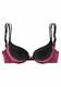 LASCANA Push-up-BH himbeer / schwarz