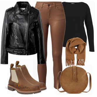 Outfit met bruin Laars Camel Active "Perfect voor het werk"
