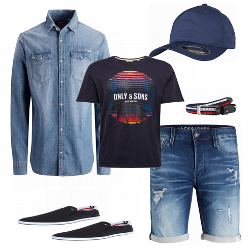 Blau Hemd Jack & Jones kombinieren