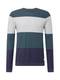 JACK & JONES Pullover ''''Flame'''' navy / dunkelgrün / hellgrau