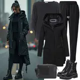Outfity se šedými termo legínami image
