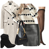 Winter Outfits zwart Knielengte voor Dames image