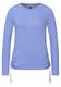 Street One Damen Shirt mit Wording Kordelzug in Blau