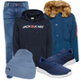 Blau Accessoires kombinieren image