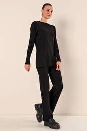 15826 Corduroy Double Suite - Black
