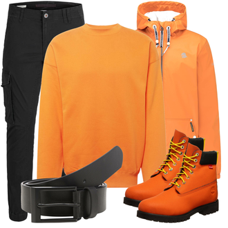 Winter Outfit mit Schwarz/Khaki/Dunkelgrau CargoHose/FunktionsHose/Zip Off Hose/Cargo-JoggingHose/TrekkingHose/WinterHose Jack & Jones "Praktischer Look"
