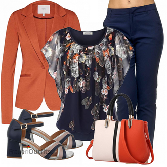 Elegante Outfits Schmal mit Rot Anzug Ichi "Elegantes Sommer Outfit"