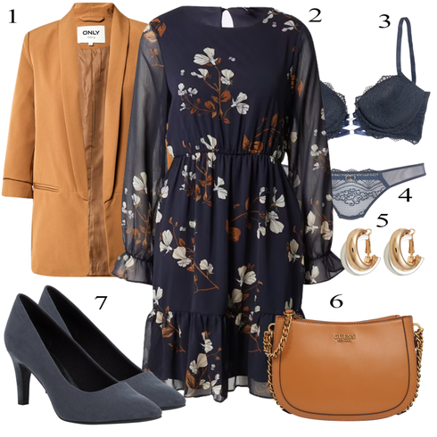 Comment poter Bleu foncé/Bleu Chemisier-tunique/Chemisier Long/Tunique A-ligne/Tunique Fantaisie/Tunique Élégante/Tunique Festive/Robe Imprimée/Robe en Chiffon/Chemisier Robe/Robe Fleuri/Automne Robe VERO MODA avec Marron/Kaki/Beige Blazer Élégant/Blazer Cargo/Blazer Boyfriend/Blazer Casual/Blazer Oversize/Veste en cuir pour hommes/Veste en Cuir pour Homme/Blazer Long/Blazer en Coton/Pantalon Grande Taille Only