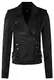 Infinity Leather Damen Retro Mattschwarz 100% Nappaleder Bikerjacke M