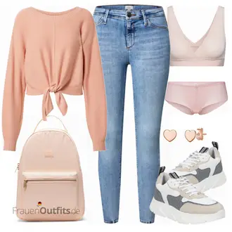 Outfit mit Grau Sneaker Steve Madden "Toller Look für die Freizeit"