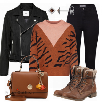 Outfit mit Rot Stiefel Tom Tailor "Tom Tailor Stiefel"