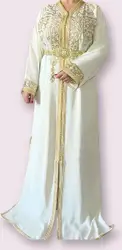 Caftan Original - Dames jurk - Caftan Blanche Luxe - Maat S/M/L (onesize)