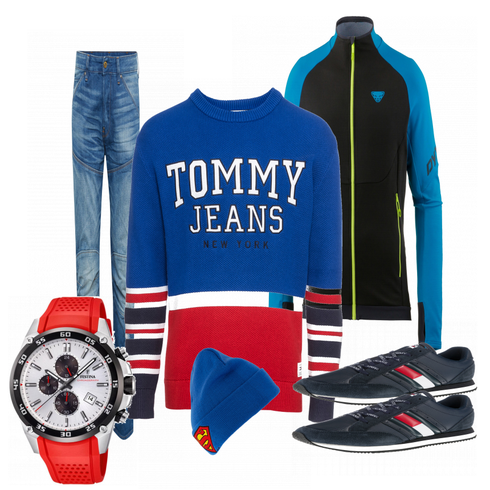 Weiß Schuh Sneaker Tommy Jeans kombinieren