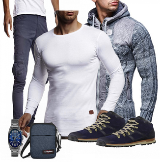 Outfit mit Blau Schuh Timberland "Leif Nelson"