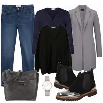 Outfit mit Schwarz Stiefel Sioux "GSiouxLook"