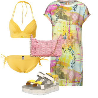 Outfit mit Grau Sandalen Camper "Perfekt Für Den Sommer"