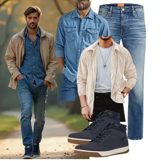 Bar Outfit mit Wrangler, Beige/Khaki/Grau Teddy Jacke/Schlupfjacke/Sommerjacke/Samtjacke/Cordjacke Runcati "Freizeit Outfit"Look: Bar, Wasen, 40 Geburtstag, Geburtstag, Festival, Pop Konzert, 60 Geburtstag, 50 Geburtstag