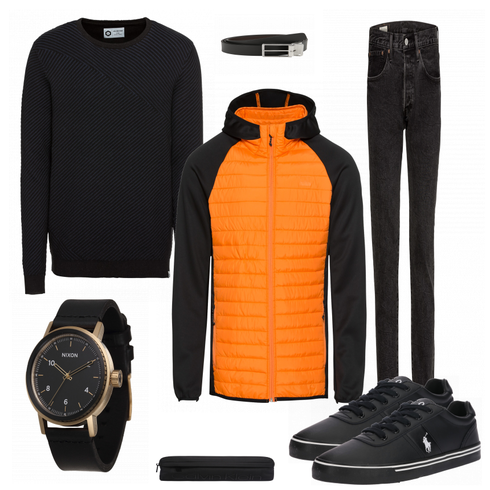 Schwarz Schuh Sneaker/Leder Sneaker Polo Ralph Lauren kombinieren