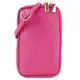 modamoda de - T197 - ital. Leder Umhänge-/Handytasche Klein, Farbe:Pink