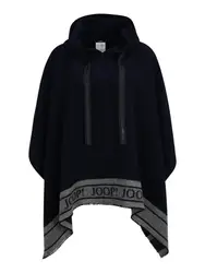 JOOP! Cape dunkelblau / hellgrau