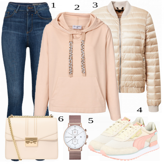 Outfit s Béžová Comma "Lehký Outfit"