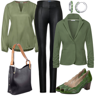 Outfit mit Grün High Heel GERRY WEBER "Business Look"