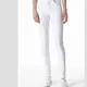 Weiße Slim Fit Chinohosen