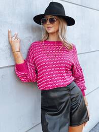Sweter damski oversize SONATA ciemnorowy