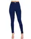 EASTDAMO Frauen-Ausdehnung-hohe Taille dünne Jeggings dünne Jeans, Blue, Gr. M