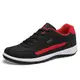 Sudychen Freizeitschuhe Herren Sneaker PU Leder Walkingschuhe Atmungsaktive Turnschuhe Laufschuhe Athletic Formal Sportschuhe Schwarz weiß Bla (Schwarz, 41)