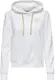ONLY ONLNOLI L/S HEART HOOD SWT NOOS Dames Trui - Cloud Dancer Gold Strings + Heart Emb