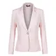 YYNUDA Damen Blazer Elegant Slim Fit EIN Knopf Anzugjacke für Business Frühling Sommer