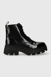 Nizki kornji CHUNKY COMBAT LACEUP BOOT WN enski, rna barva, YW0YW01265