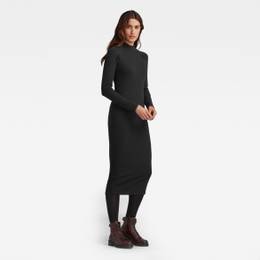 G-STAR aty - Slim rib hidden pt dress black