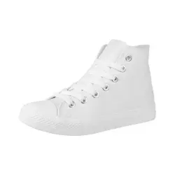 Elara Unisex Sneaker High Top Sportschuhe Chunkyrayan 3600 Allwhite Silber Oese-39
