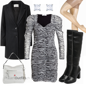 Outfit mit Blau Stiefel VERO MODA "Schicker Freizeitlook"