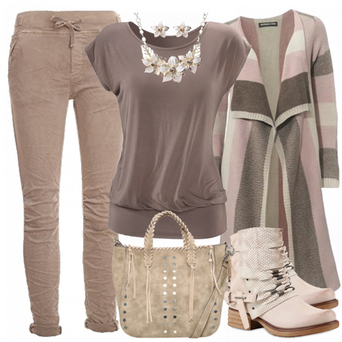 Khaki/Beige/Braun Push up Jeans/T-Shirt/Winterjacke/Knöchelstiefel/Cropped Jeans/Damen 7/8-Länge Jeans/Thermojeans/Lederjacke/Biker Jeans/Low Rise Jean/Sweatjeans/Leder Schuhe/Caprijeans/Slim Fit Jeans Basic.de kombinieren