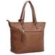 L.CREDI Shoppertasche cognac