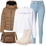 Braune Guess Gummistiefeletten Outfits image