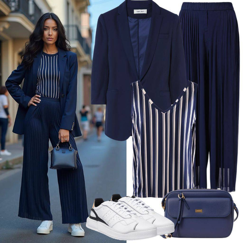 Comment poter Gris foncé/Noir/Gris Top Bustier/Chaussures pour hommes/Chemise sans Manches/Top Spaghettis temu avec Bleu foncé Collège Jupe/Jupe Longue/Jupe Mi-mollet/Jupe de Bureau de Mariage Civil/Jupe Chrétienne/Jupe Maxi Vintage/Jupe Plissée/Jupe longue Vila