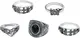 Black Premium by EMP Stone Collection Ring silberfarben