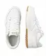 Weiße Low Sneaker aus Leder