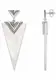 Thomas Sabo Paar Ohrstecker Afrika Dreieck, H1933-363-14 schwarz / silber